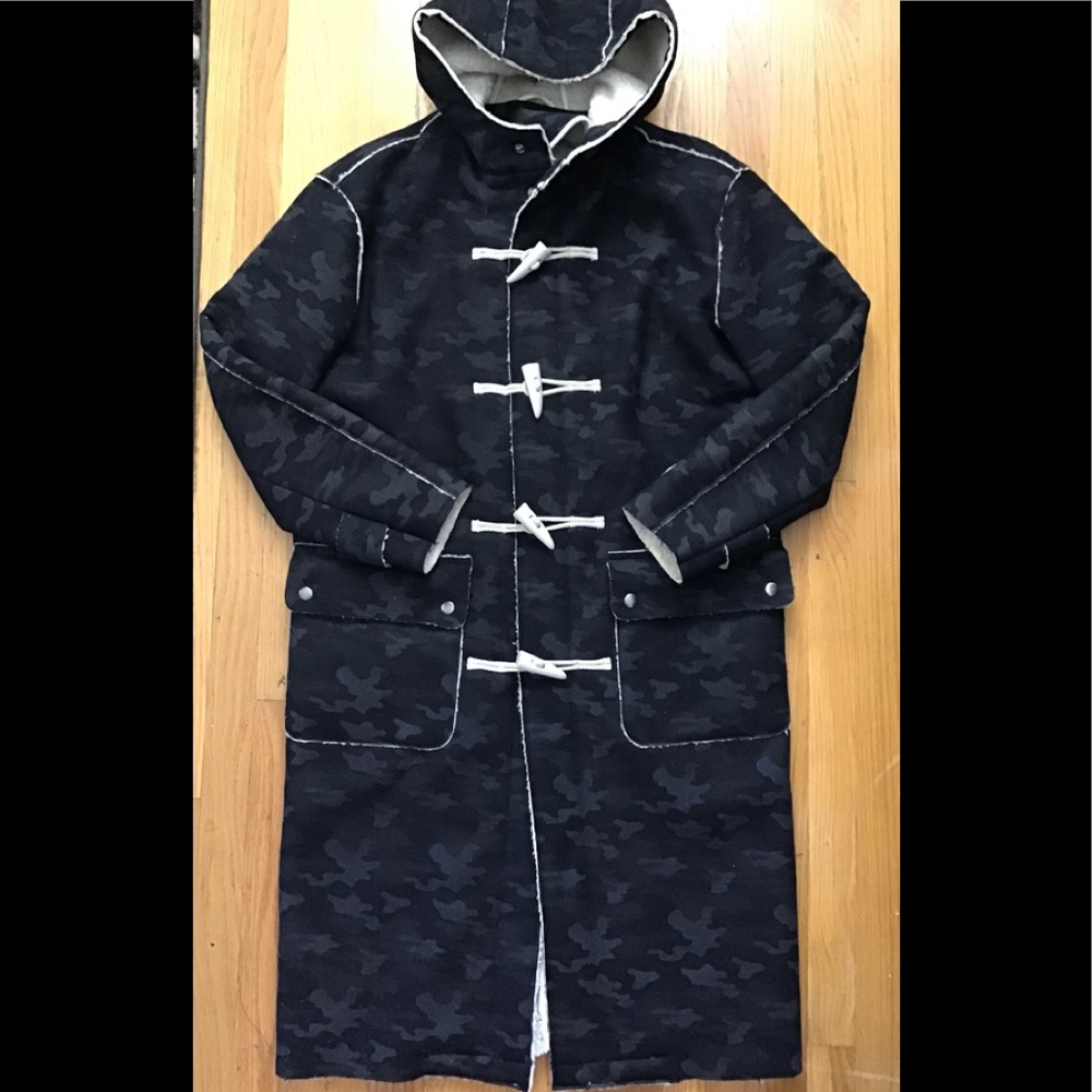 ASOS Wool Blend Black Camo Jacket XS